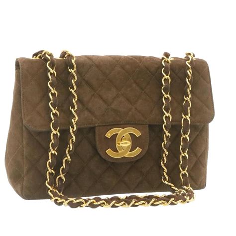 chanel suede flap